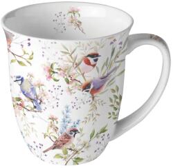 Ambiente Busy birds porcelán bögre 400ml
