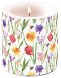 Ambiente Flowers in spring átvilágítós gyertya 8x7, 5cm
