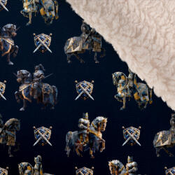 Takoy Téli softshell fehér báránybundával prémium geometrikus lovag