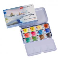  Akvarell festék készlet White Nights fém boxban 12 db