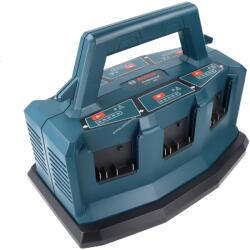 Bosch GAL18V6-80 6 fiókos töltő 1600A01U9L 6 db 14, 418 V Li-Ion akkumulátorhoz