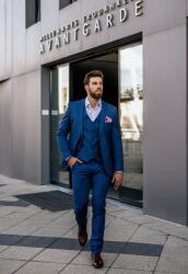 Elite Fashion Ralph redford kék slim fit Öltönynadrág - 46 ( s ) - elitedivat - 21 990 Ft