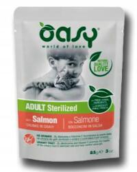 Oasy LifeStage sterilised lazac nedves macskaeledel 85g
