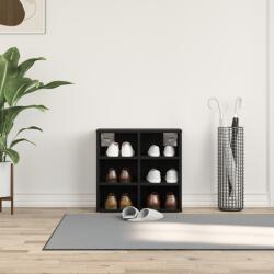 vidaXL Cipősszekrény fekete tölgy színben 52, 5 x 30 x 50 cm (862789)