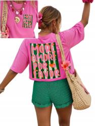 Bonprix 3XL-ES Oversize Póló, nyomott mintával