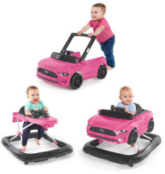 Bright Starts Bébikomp, 3in1 Ford Mustang, Pink, 6 hó+, 12 kg-ig