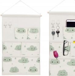 SPRINGOS Akasztós Rendszerező Szőnyeg Falra Fürdőszoba Ajtó Akasztó Játék Zsebek (HA0142)