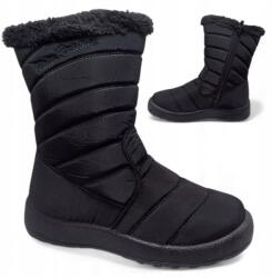 News Hótaposó Cipő Bélelt Női 39 Téli Bokacsizma Fekete Divatos Kényelmes News (News 20SN26-3044)