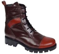 CIUCALETI Oferta marimea 39Ghete dama din piele naturala cu siret si fermoar Amanda Maro LG215MM, marimea 39