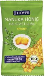 Hoyer Dropsuri cu ierburi si miere de Manuka 250+, fara gluten bio 30g