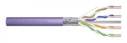 ASSMANN Cablul de instalare DIGITUS Cat. 6, F/UTP, Dca, AWG 23/1, LSOH, 100 m, violet (DK-1624-VH-1)