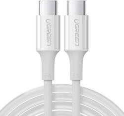 UGREEN Cablu de date UGREEN US300, 2x USB-C, 5A, 100W, 2m, Alb (6957303865529)