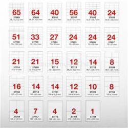 A-Series Etikett címke, 48, 5x25, 4mm, 100 lap, 40 címke/lap A-Series (A-SERIES_37691) (A-SERIES_37691)