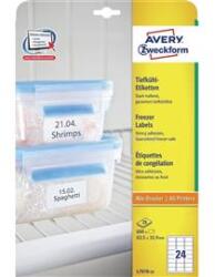 AVERY Etikett címke, 63, 5 x33, 9mm, fagyasztó 24 címke/ív, 25 ív/doboz, fehér (AVERY_L7970-25) (AVERY_L7970-25)