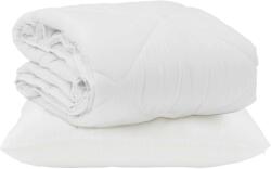 vidaXL Nyári Takarmány párnával 2 pcs Fehér Mikroszál 3376473 (3376473)