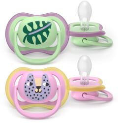 Philips Set 2 Suzete Philips-Avent Ultra Air SCF087/13 Ortodontice 6-18luni Verde/Roz (SCF087/13)