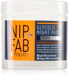 Nip + Fab Glycolic Fix Extreme tisztító vattakorong éjszakára 60 db