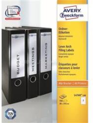 AVERY Etikett címke, 192 x38mm, iratrendezőre 7 címke/ív, 100 ív/doboz, fehér (AVERY_L4760-100) (AVERY_L4760-100)