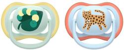 Philips Set 2 Suzete Philips-Avent Ultra Air SCF087/02 Ortodontice fara BPA 0-6luni Multicolor (SCF087/02)