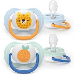 Philips Set 2 Suzete Philips-Avent Ultra Air SCF080/23 Ortodontice fara BPA 0-6luni Multicolor (SCF080/23)