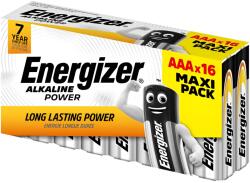 Energizer Alkaline Power E92 AAA / LR03 elem, 16 db