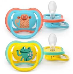 Philips Set 2 Suzete Philips-Avent Ultra Air SCF349/58 Ortodontice fara BPA +18luni Multicolor (SCF349/58)