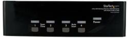 StarTech - 4 portos DVI VGA kétmonitoros KVM kapcsoló USB hanggal és USB 2.0 elosztóval - SV431DDVDUA (SV431DDVDUA) - emag