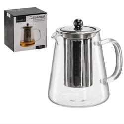 ramiz Hőálló üveg teáskanna fém fedéllel és szűrővel - 1300ml (LUT1571)