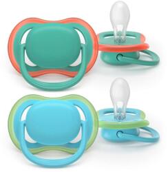 Philips Set 2 Suzete Philips-Avent Ultra Air SCF087/10 6-18luni Albastru (SCF087/10)