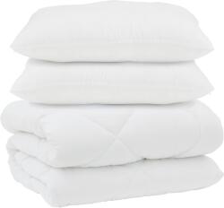 vidaXL Takaró párnákkal párnával 3 pcs Fehér Mikroszálas és Pehelytoll 3377935 (3377935)