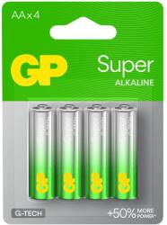 GP Batteries Battery GP elem, Super Alkaline AA (LR6) 1, 5V alkáli 4 db (B01214)