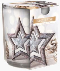 BISPOL téli csillagok illatosított üveggyertya