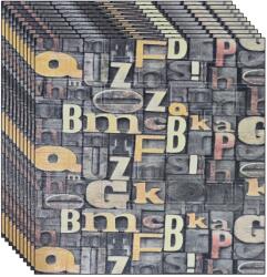 NEXTLY 10 db-os 3D NEXTLY öntapadós tapéta szett, falra vagy mennyezetre, vízálló, állítható, erős ragasztóval, könnyen felhelyezhető, 5, 3 m2 fedett terület, 70x77 cm, modern design, többszínű, kód 7373-20 