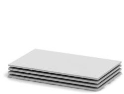 TEMPO KONDELA Polc szekrénybe, fehér, 4 db, 86, 8x51, 8, BETTY 2 BE02-011-00