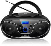 Bravo hordozható rádió CD lejátszóval, fekete (B-6037BK)