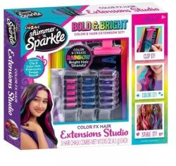 CRA-Z-ART Shimmer’n Sparkle: Hajszínező kréta és színezhető póthaj készletben (65695) - jatekbolt