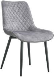 TEMPO KONDELA Étkezőszék, világosszürke/fekete, ZAINA TYP 1