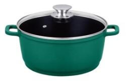 Grunberg Set 2 x Cratita Tip Tuci din Aluminiu cu Capac, 32 cm, 9 l, Grunberg, Diverse Culori (GUJ-2xGR9032/4)