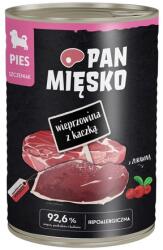 Pan Mięsko PAN MIĘSKO Kacsa és sertés nedves táplálék kölyökkutyák számára 400 g