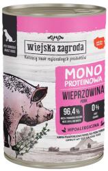 Wiejska Zagroda Sertéshús monoproteines nedves eledel kutyák számára 400 g