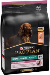 PRO PLAN 12kg PURINA PRO PLAN Small & Mini Adult Sensitive Skin száraz kutyatáp 9+3 kg ingyen