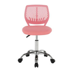 Tempo Forgószék, rózsaszín/króm, SELVA