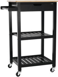 Tempo Tálalókocsi, természetes/fekete, ARETE