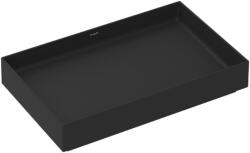Hansgrohe Xuniva Evo E mosdótál 65x40 cm négyszögletes mosdótálak fekete 60326670 (60326670)
