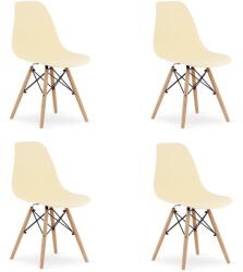 Bravolo OSAKA Krémszínű Szék / Természetes Lábak x 4