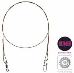 Delphin Acélhuzal BOMB! forgóval és kapoccsal 35cm/ 7 száll 75db