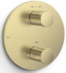 TRES Therm-Box kád és zuhany csaptelep süllyesztett z termosztáttal arany 26225001CA (26225001CA)