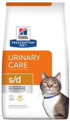 Hill's Hill's Prescription Diet húgykő elleni száraz macskaeledel s/d csirke 1, 5kg