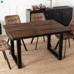 Mebel Elite Stół TOMAS 130-230 cm Orzech/Fekete