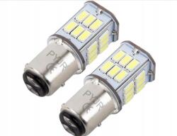 Amazon Led Izzó P21/5W BAY15D5 W DC 10-30 V szuper világos fehér 6000K (2 db)